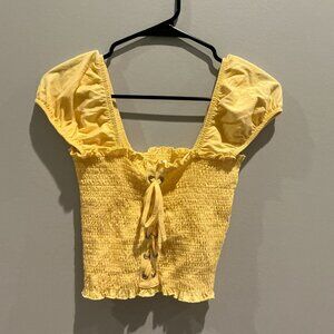 ME to WE Yellow Crop Top